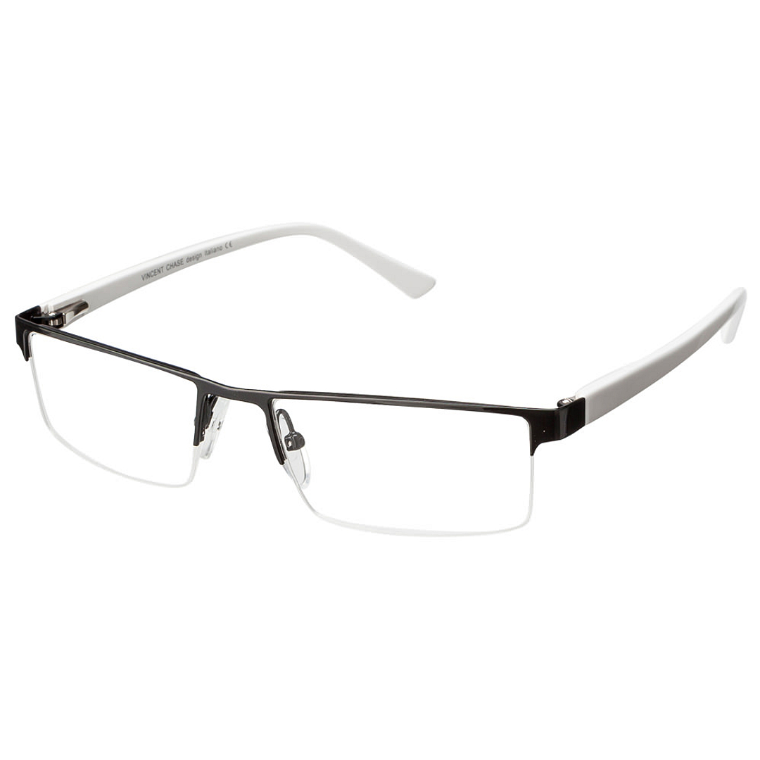 Vincent Chase Online Black Half Rim Rectangle left side