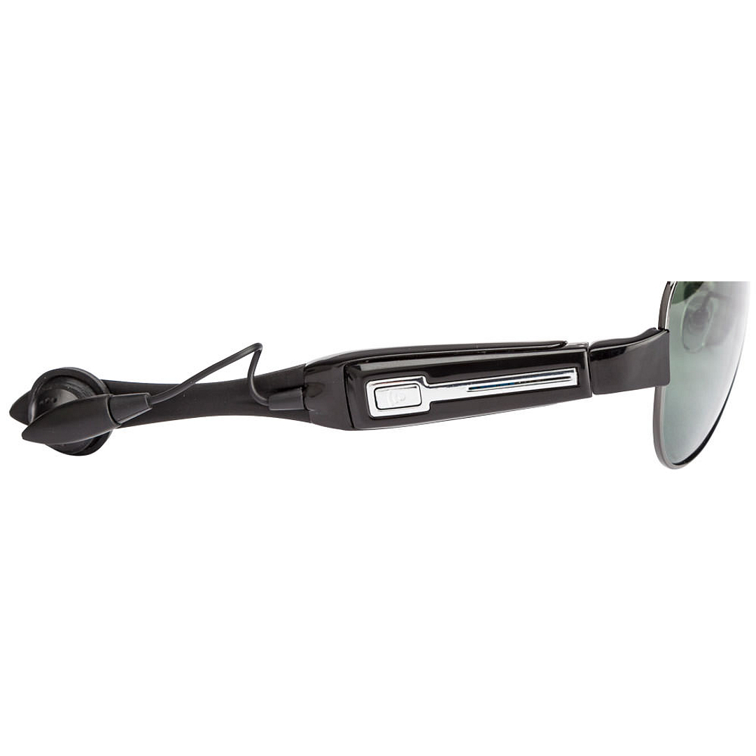 BRANDED Dark Gunmetal Full Rim Aviator left side