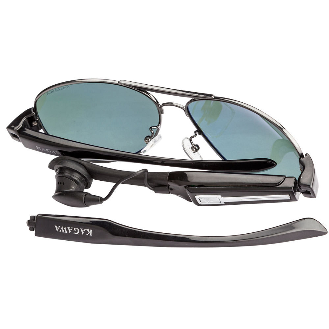 BRANDED Dark Gunmetal Full Rim Aviator left side