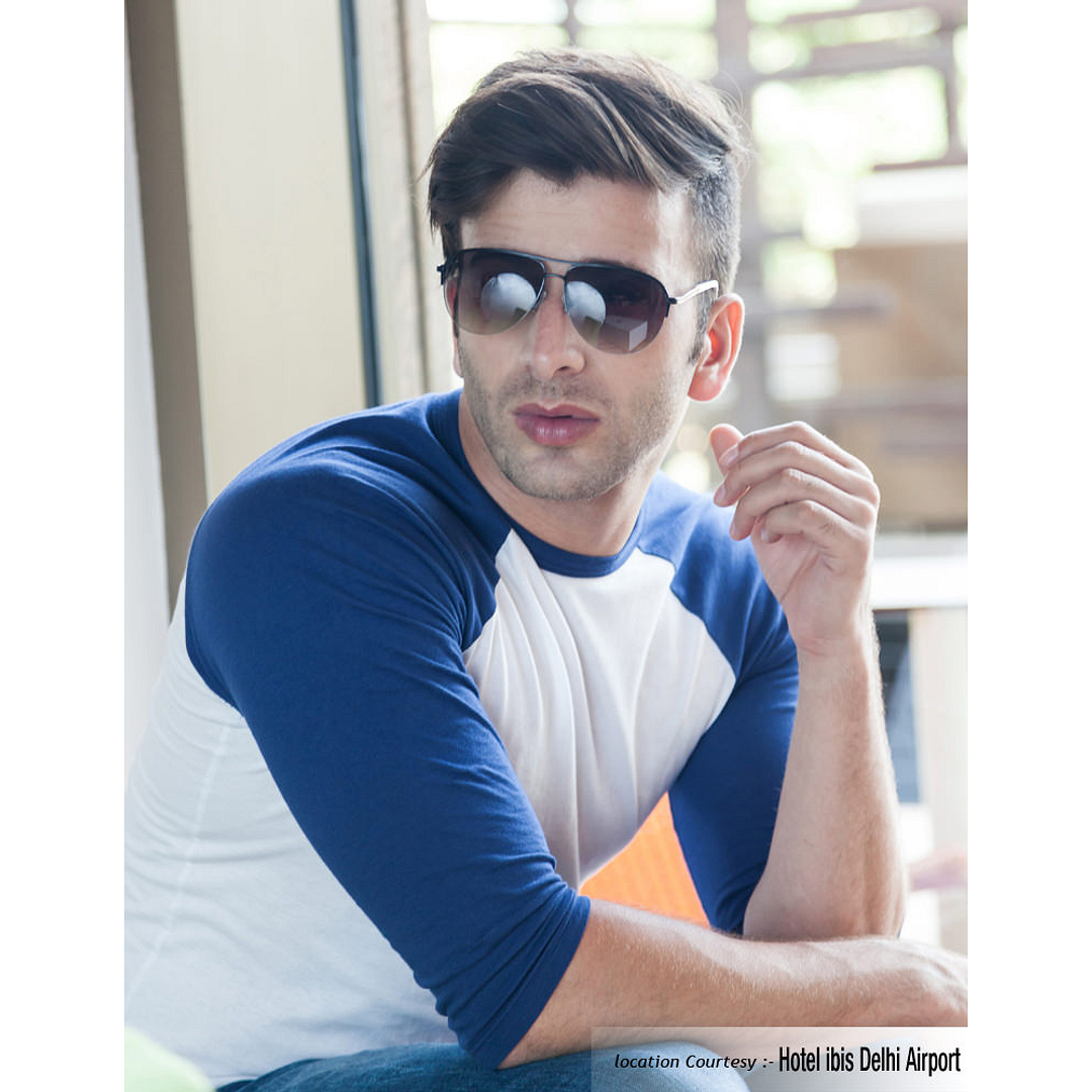 Vincent Chase Online Black Half Rim Aviator left side