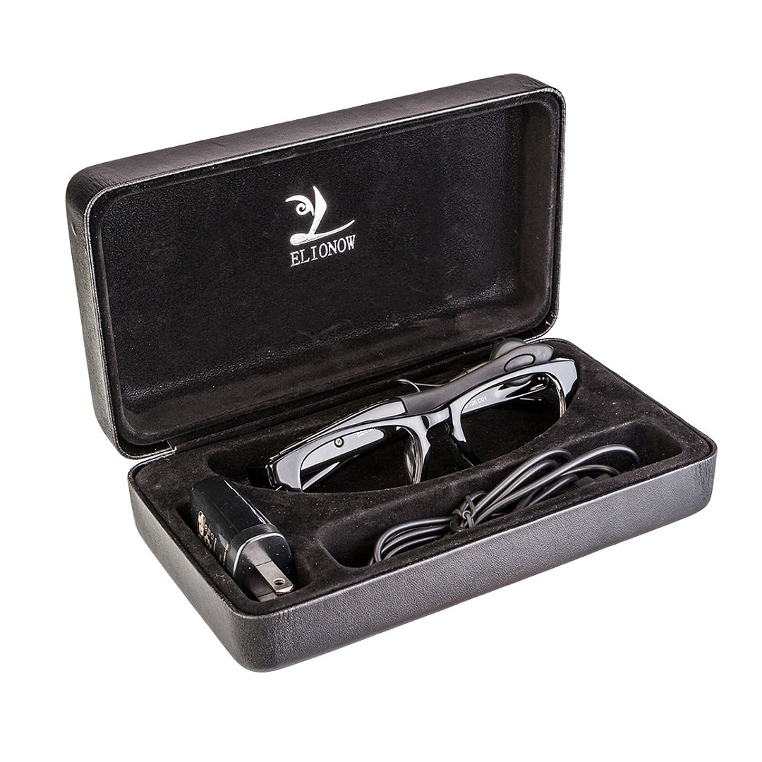 BRANDED Black Full Rim Round left side