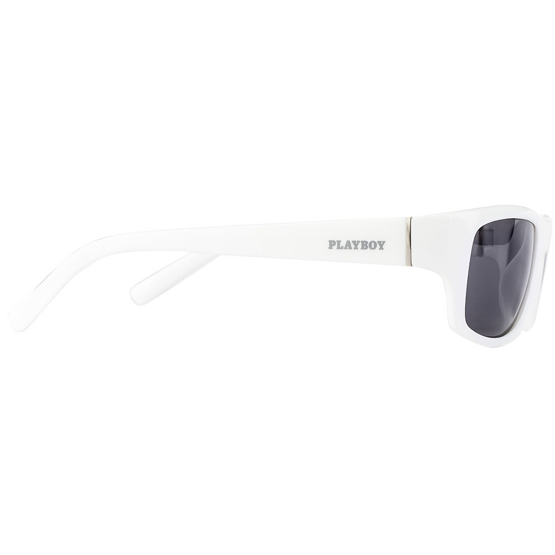 BRANDED White Full Rim Rectangle left side