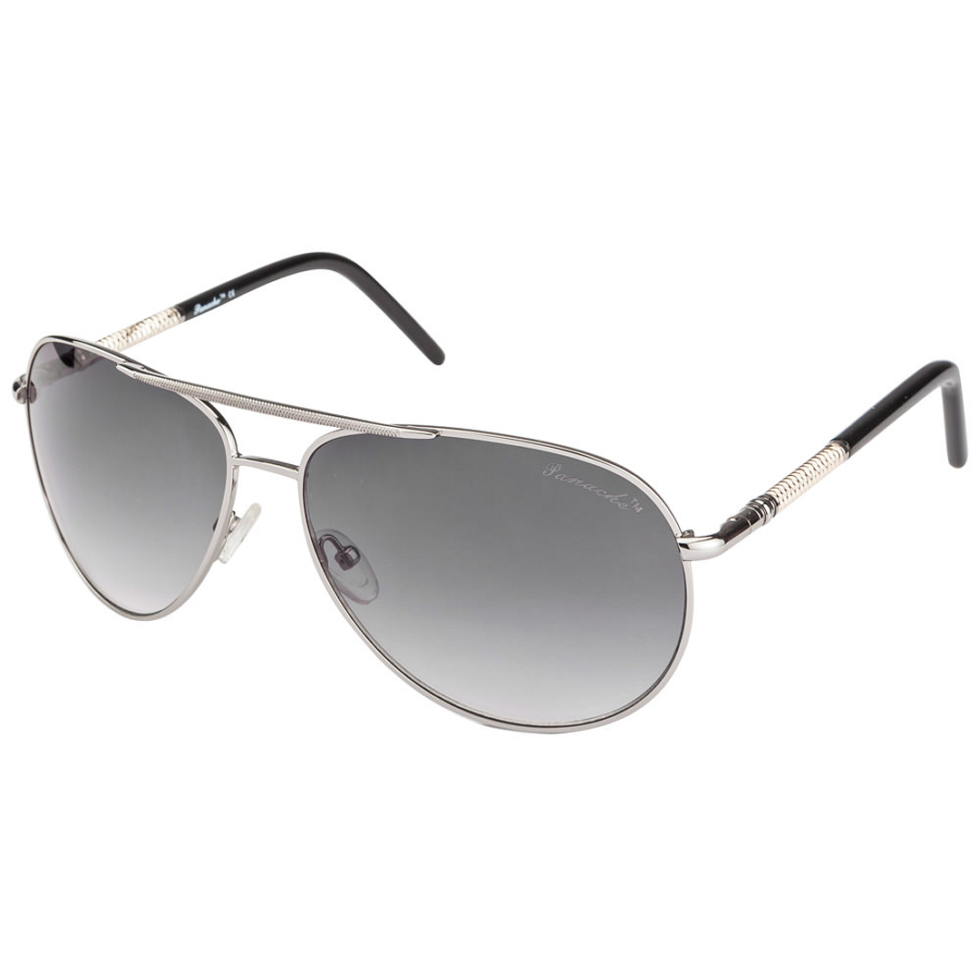 BRANDED Silver Full Rim Aviator right side