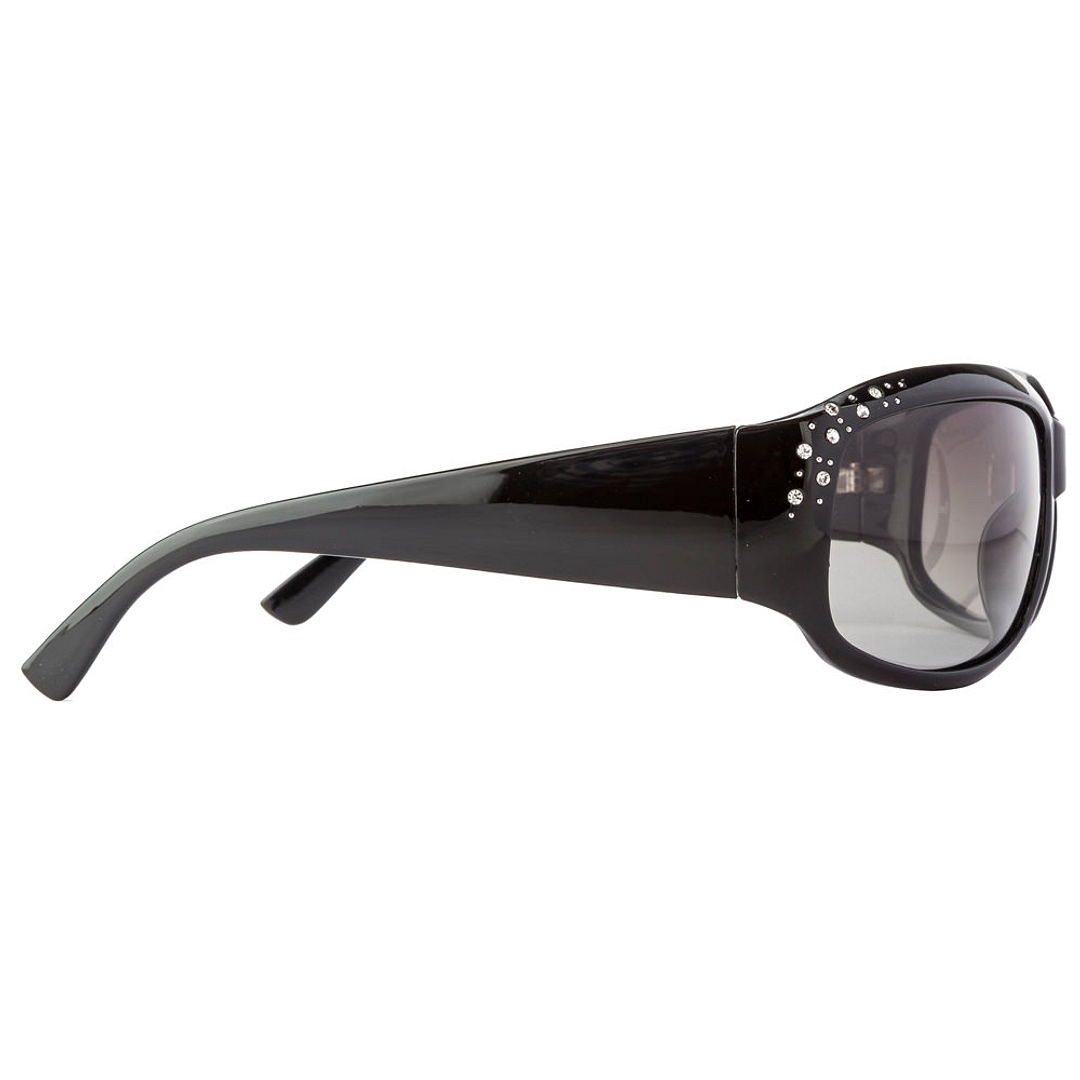 BRANDED Black Full Rim Oval left side