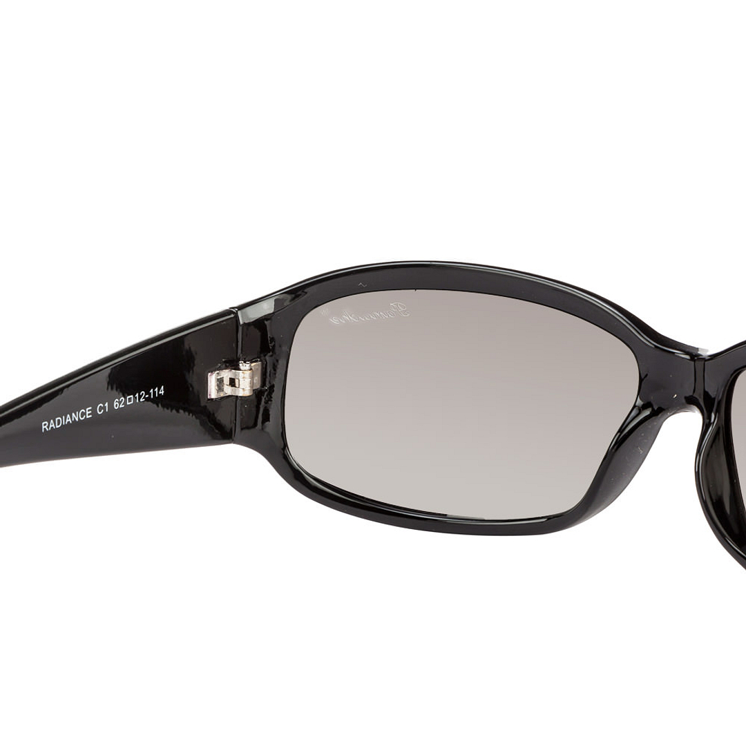 BRANDED Black Full Rim Oval left side