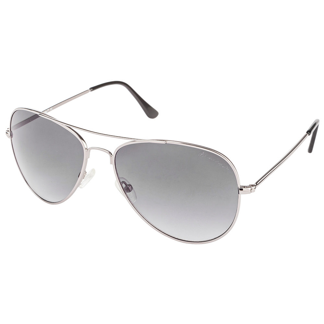 BRANDED Silver Full Rim Aviator right side
