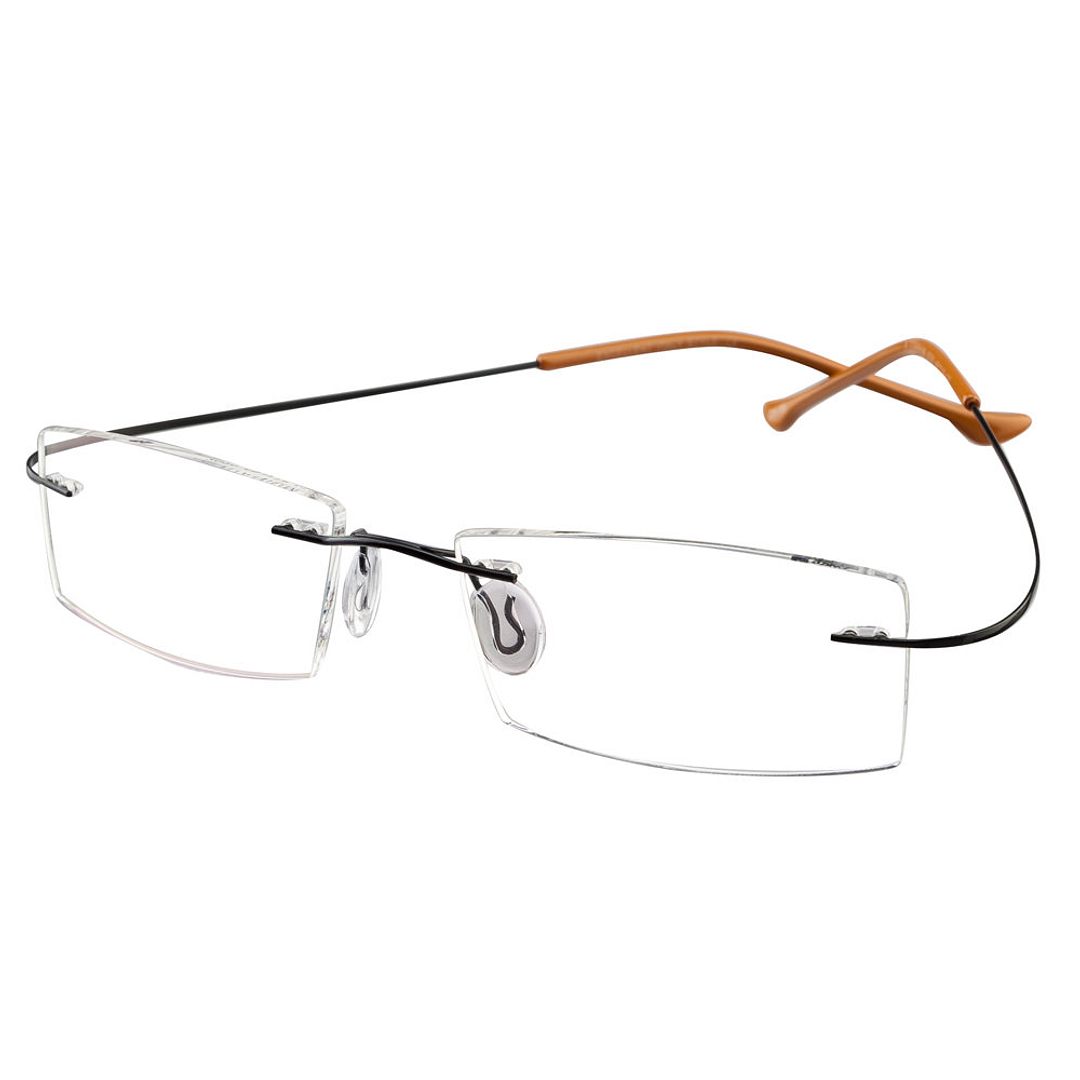 BRANDED Orange Rimless Rectangle right side