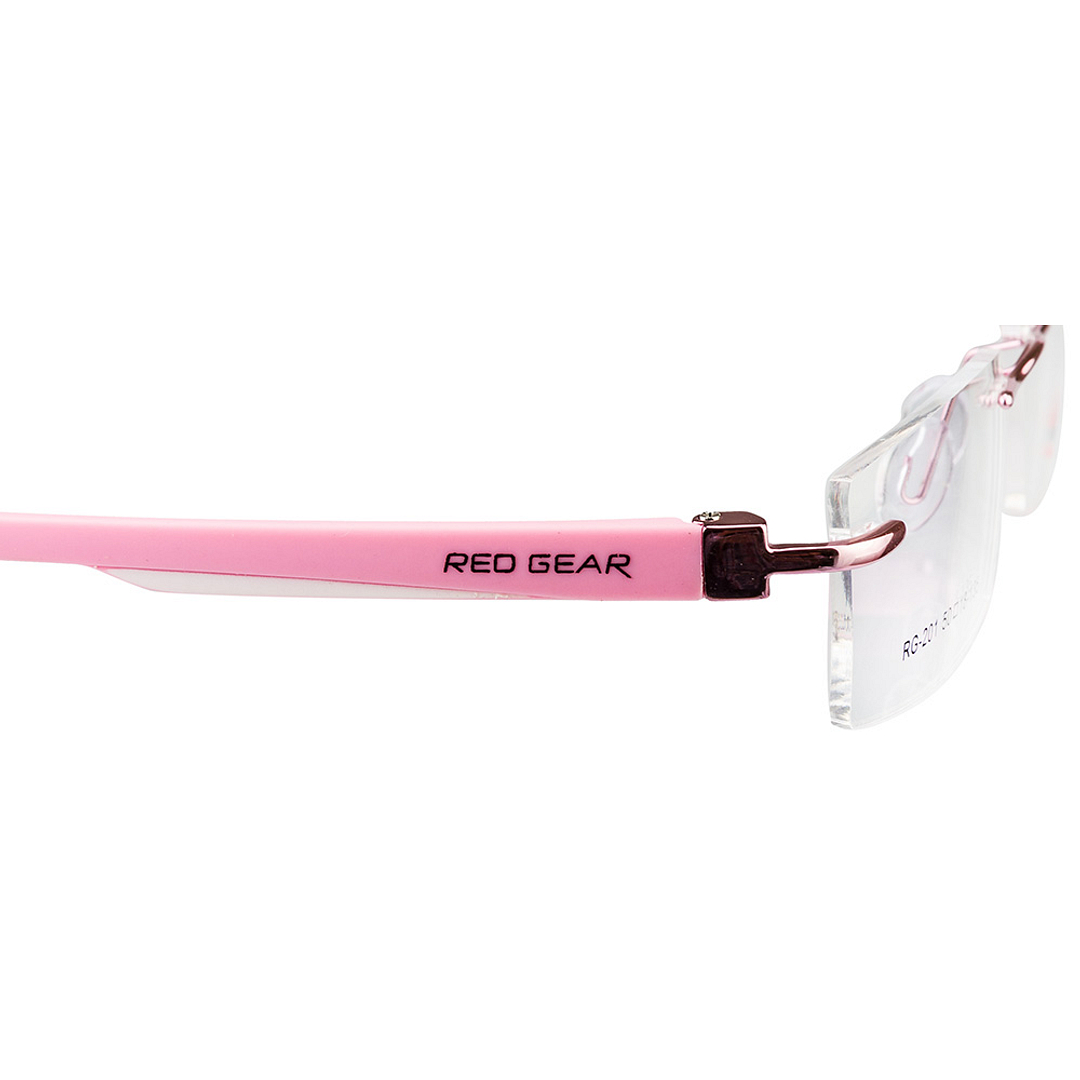 BRANDED Baby Pink Rimless Rectangle left side
