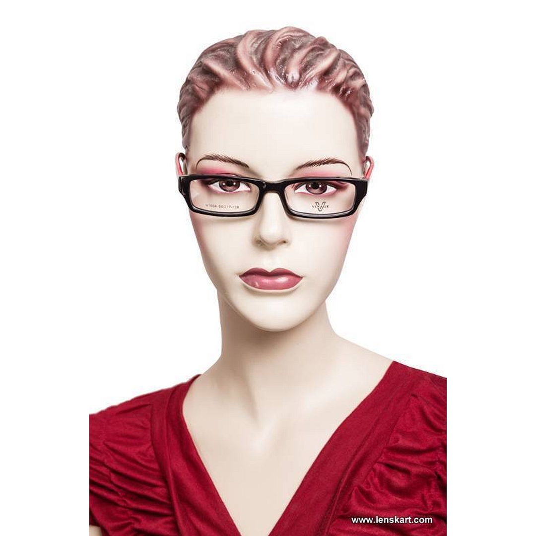 BRANDED Red Full Rim Rectangle right side