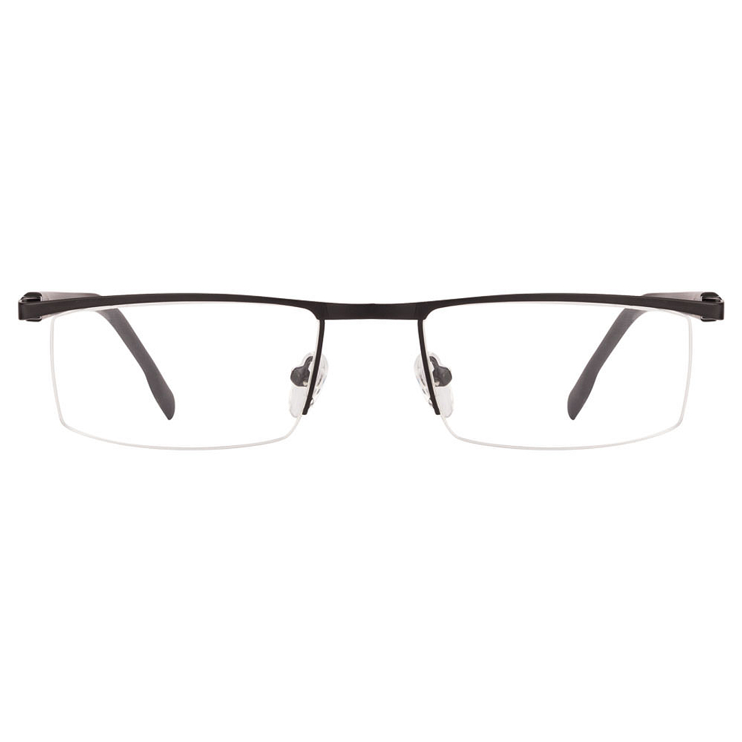 Buy Black Half Rim Rectangle Vincent Chase SLEEK STEEL VC FR 2802
