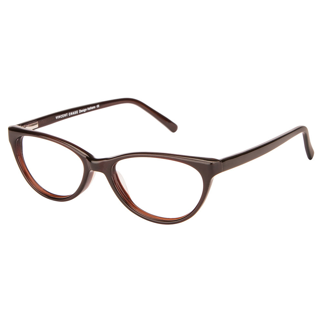 Vincent Chase Online Dark Brown Full Rim Cat Eye left side