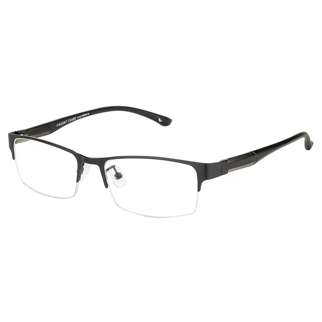 Vincent Chase Online Black Half Rim Rectangle left side