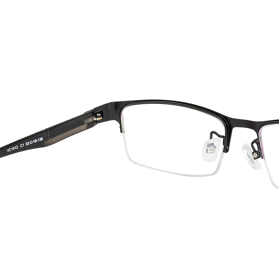 Vincent Chase Online Black Half Rim Rectangle left side