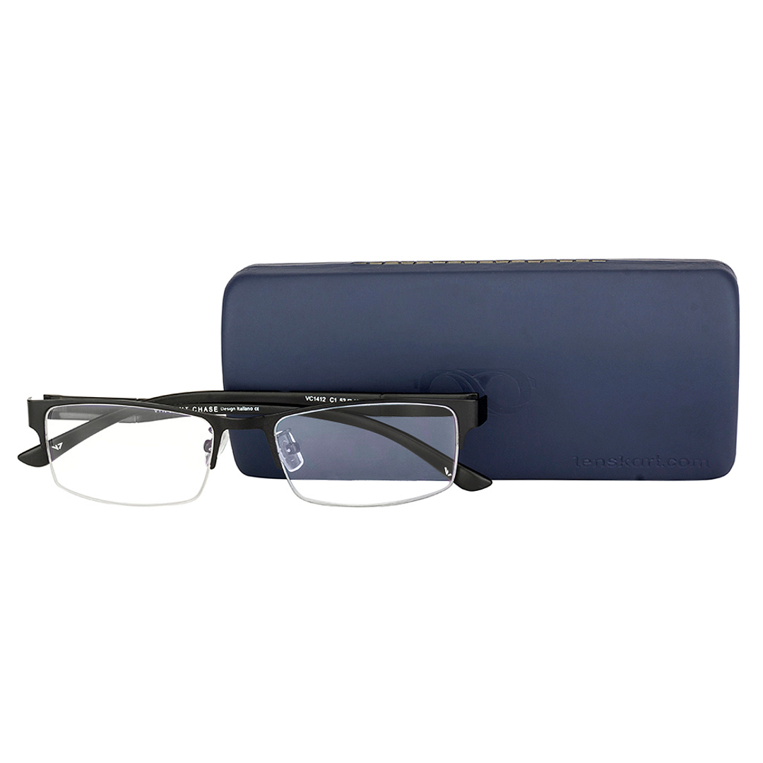 Vincent Chase Online Black Half Rim Rectangle right side