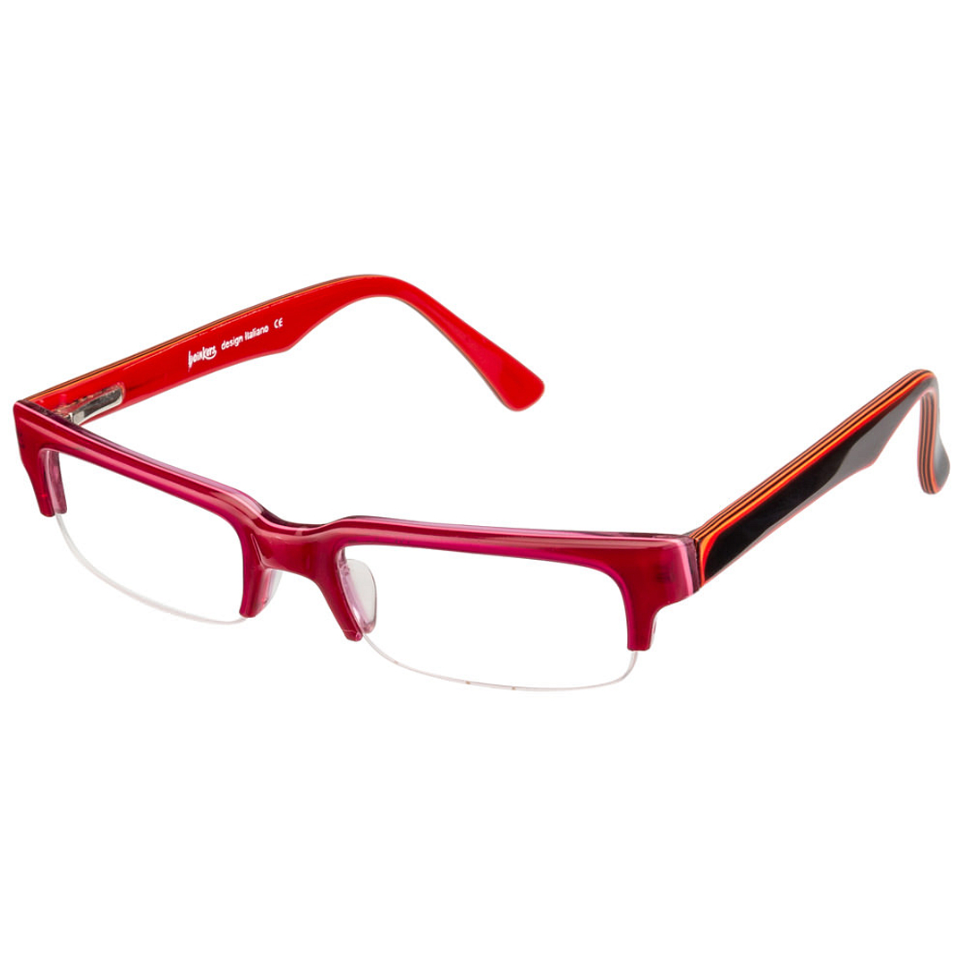 BRANDED Black Half Rim Rectangle right side