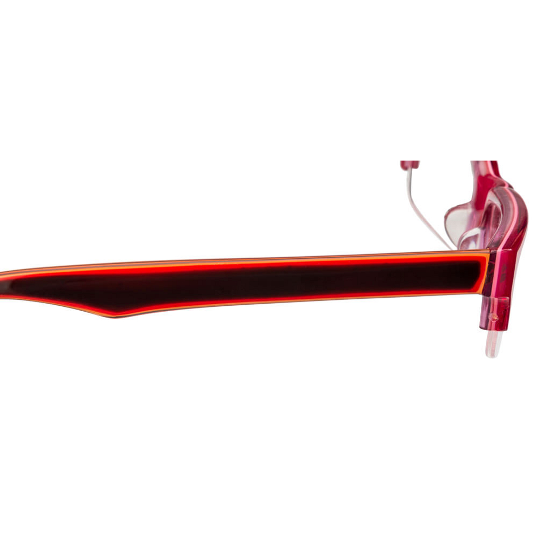 BRANDED Black Half Rim Rectangle right side