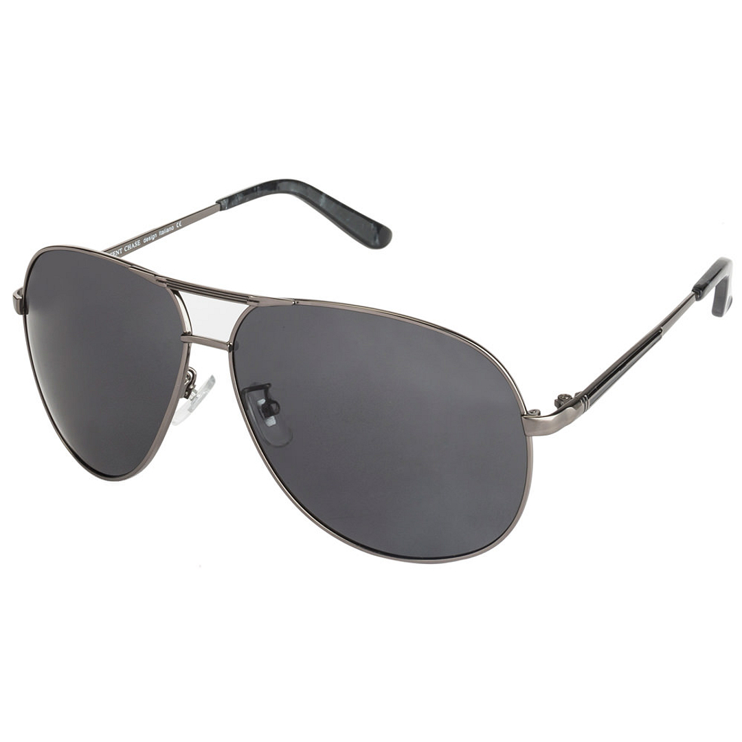 Vincent Chase Online Gunmetal Full Rim Aviator left side
