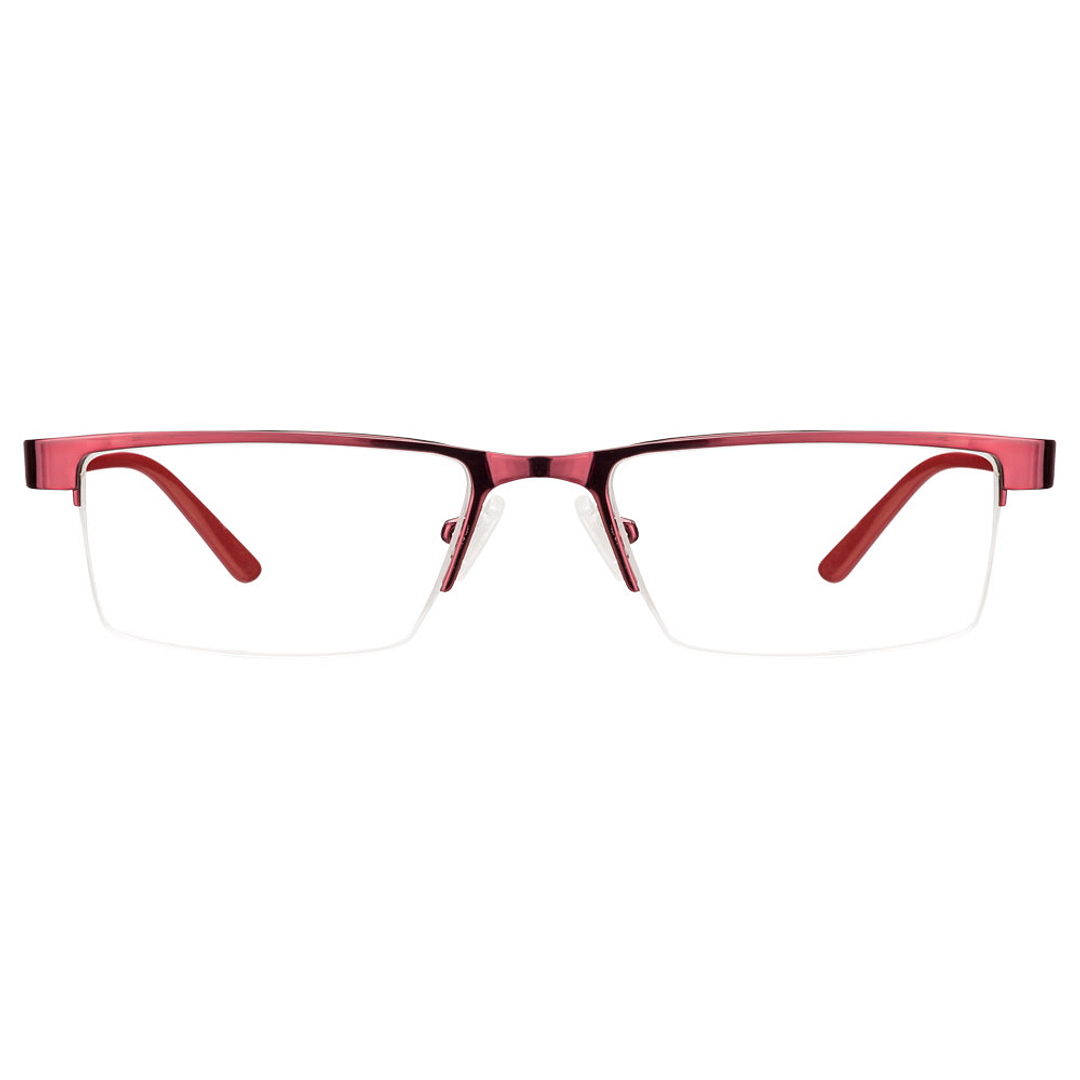 Vincent Chase Online Red Half Rim Rectangle left side