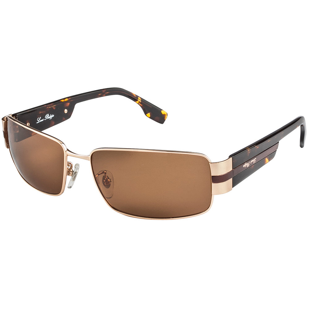 BRANDED Gold Full Rim Rectangle right side