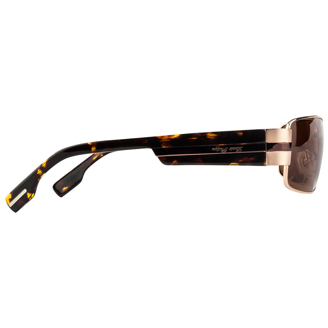 BRANDED Gold Full Rim Rectangle left side