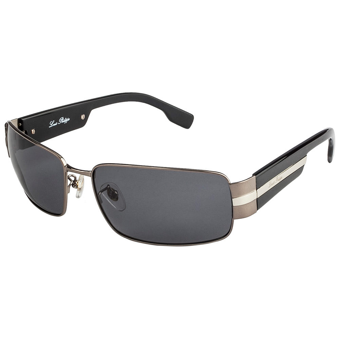 BRANDED Mid Gunmetal Full Rim Rectangle right side
