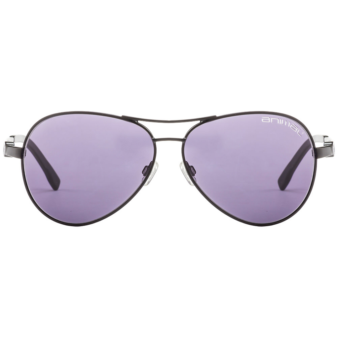 BRANDED Black Full Rim Aviator left side