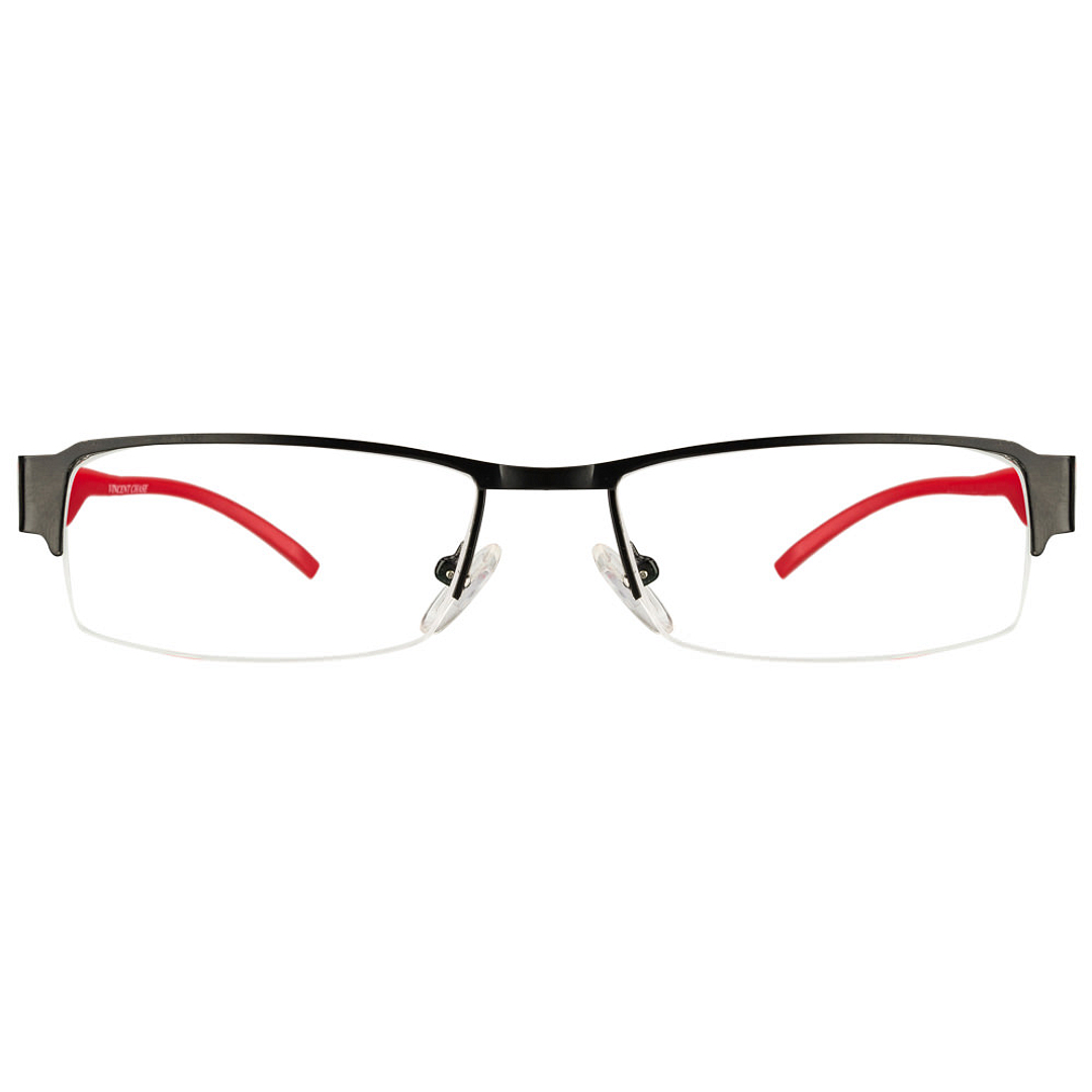 Vincent Chase Online Red Half Rim Rectangle left side