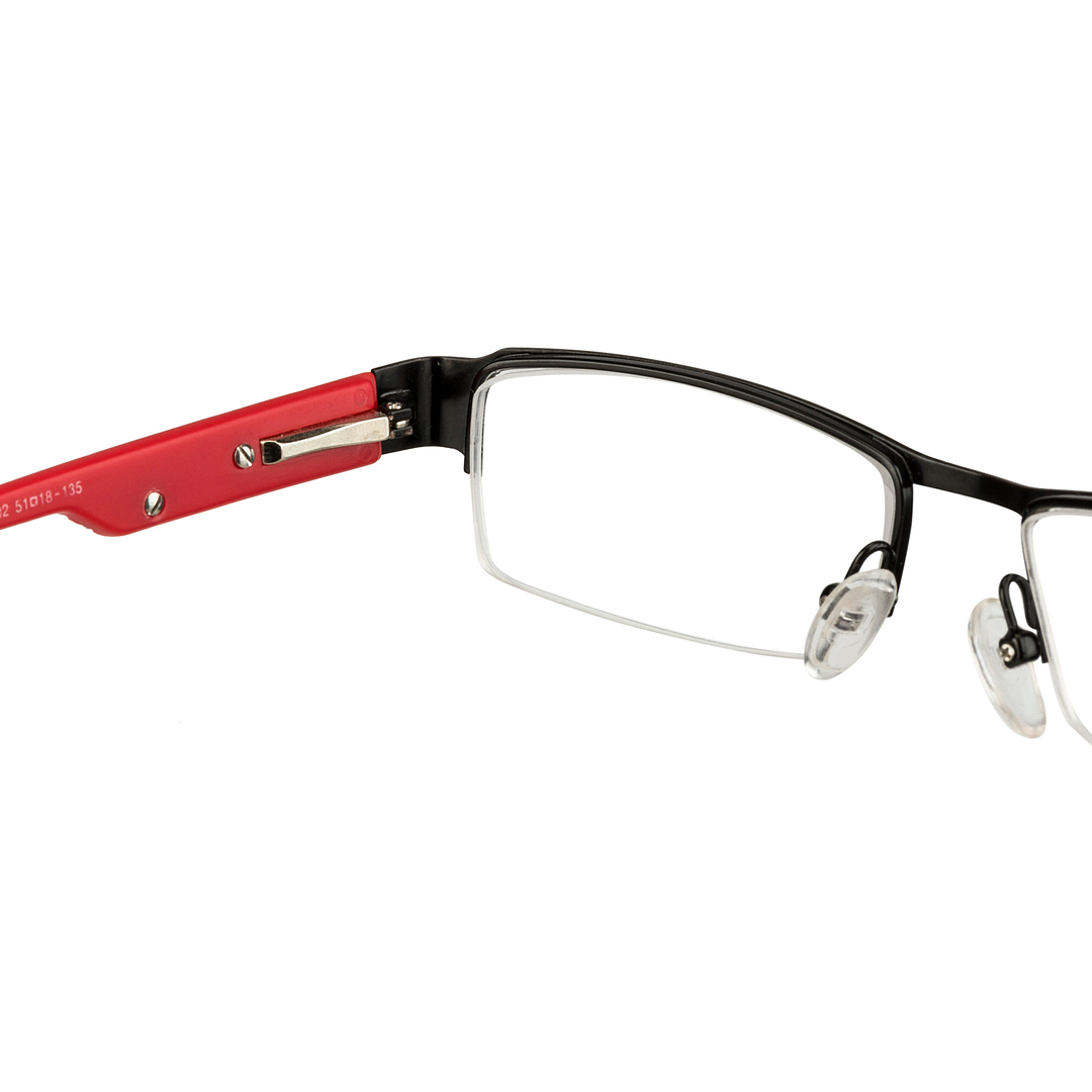 Vincent Chase Online Red Half Rim Rectangle left side