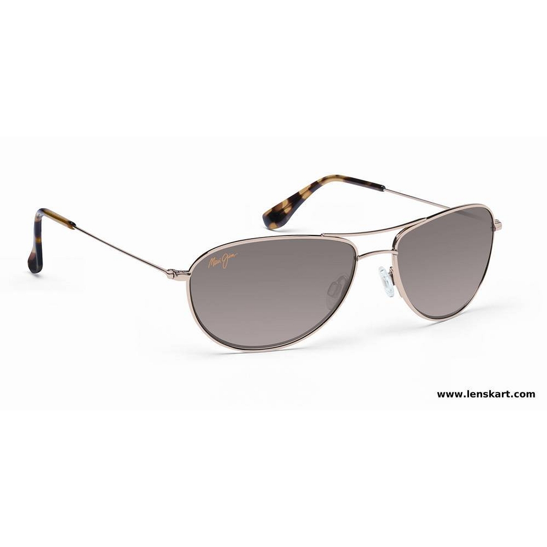 BRANDED Gold Full Rim Aviator left side