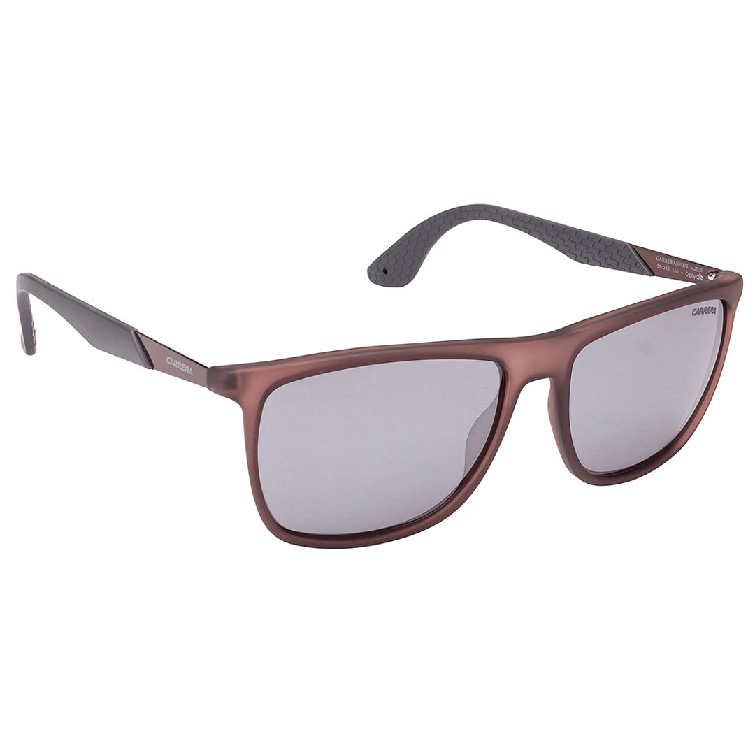 BRANDED Grey Transparent Full Rim Square left side