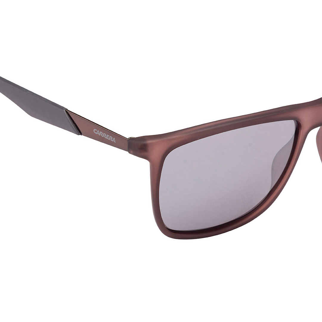 BRANDED Grey Transparent Full Rim Square left side