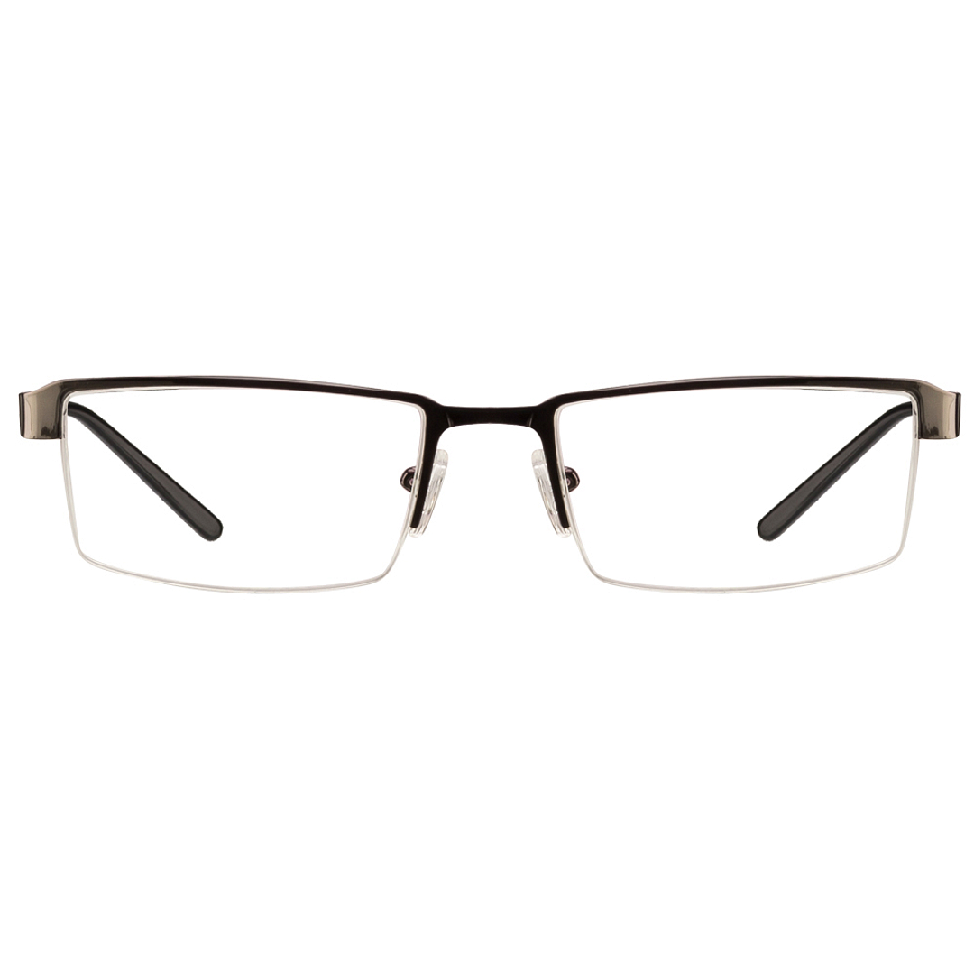 Vincent Chase Online Black Half Rim Rectangle left side