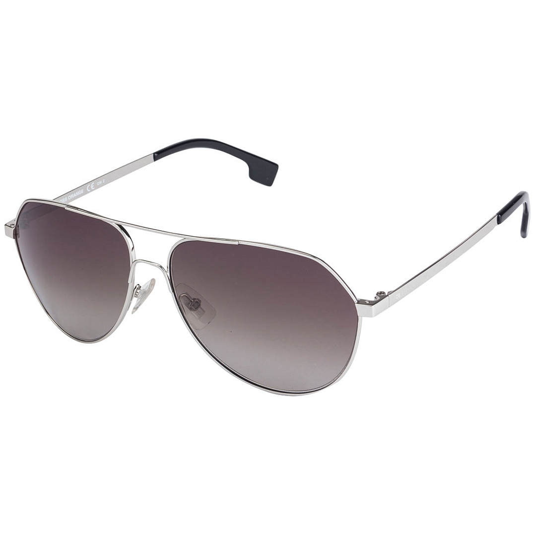 BRANDED Silver Full Rim Aviator right side