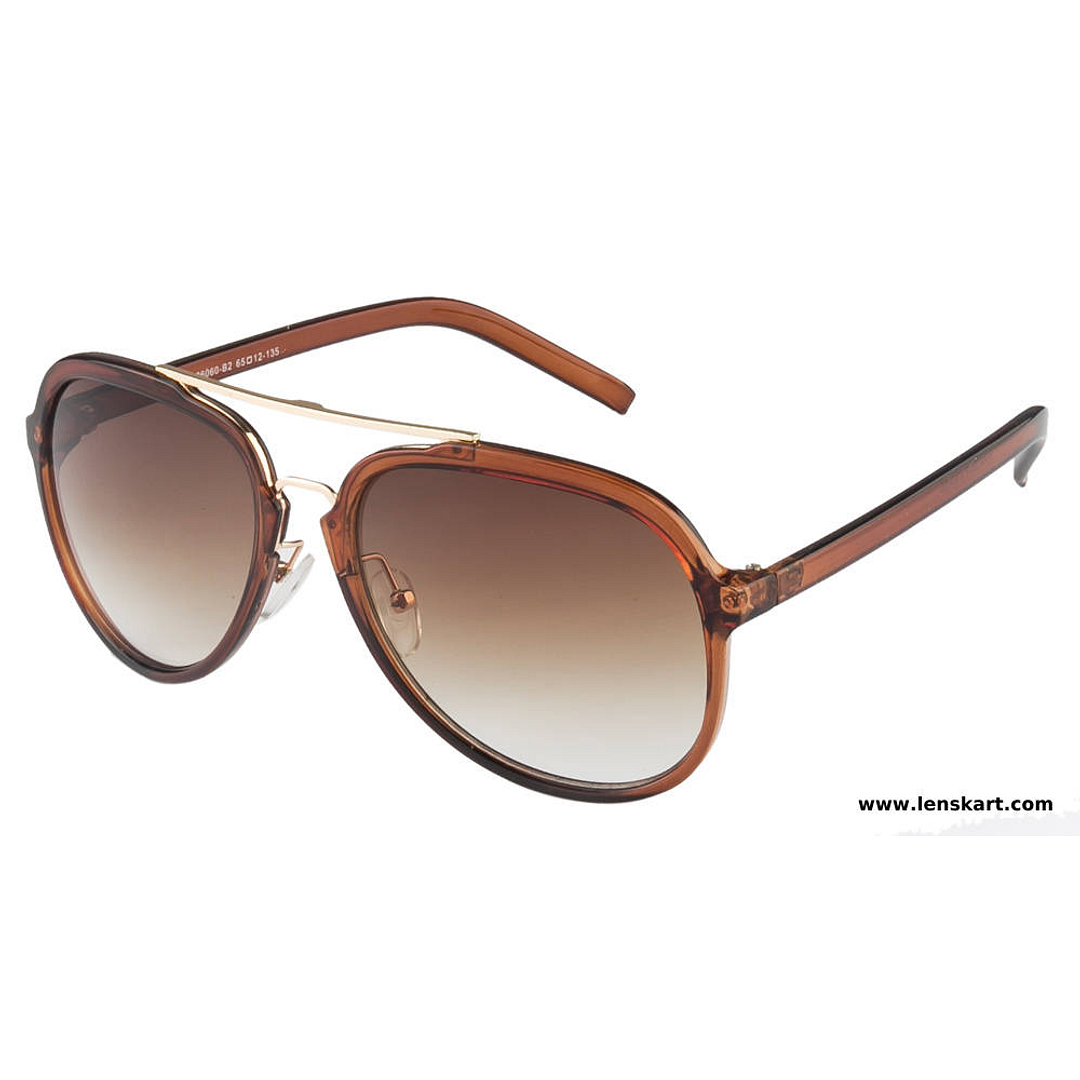 Vincent Chase Online Gold Full Rim Aviator left side