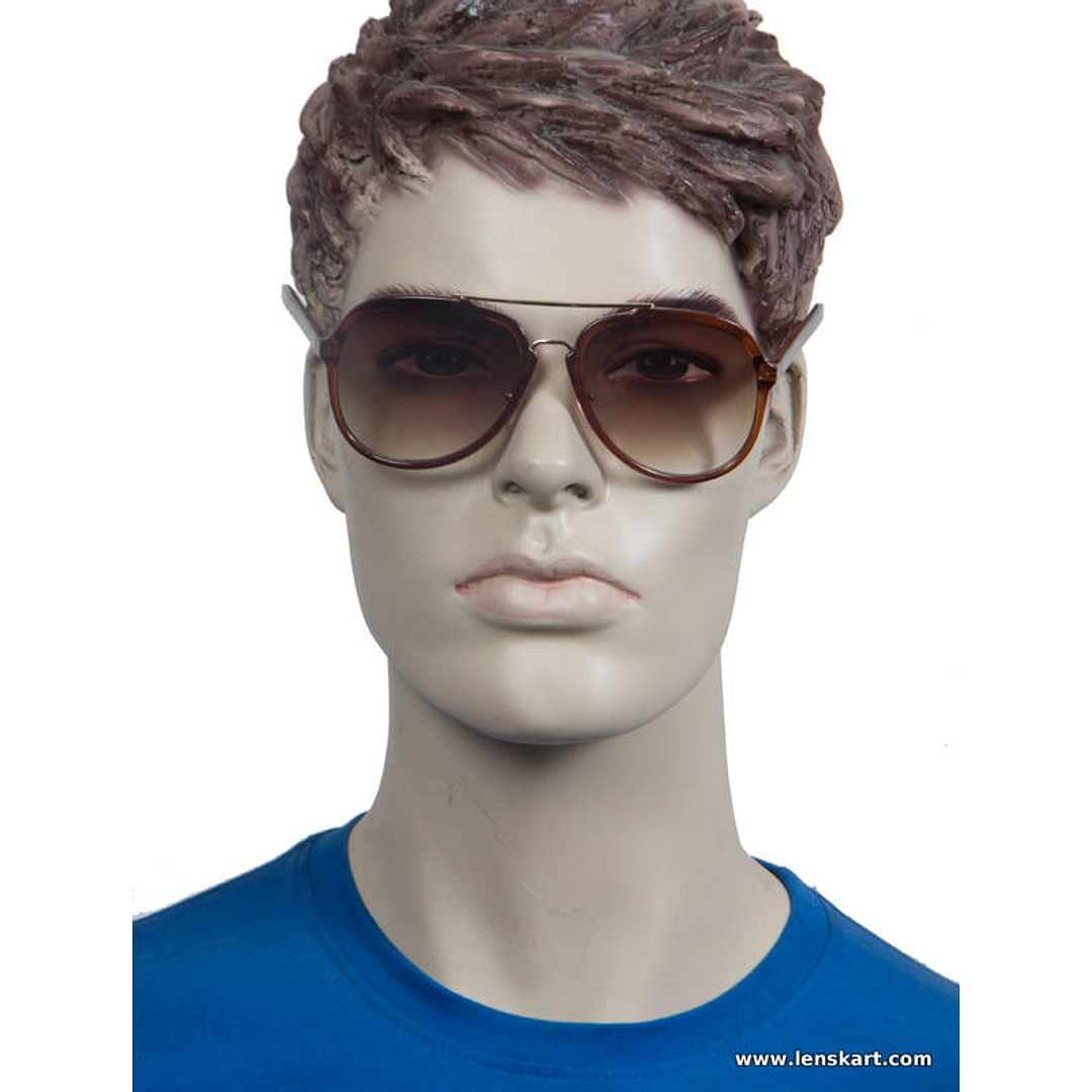 Vincent Chase Online Gold Full Rim Aviator left side