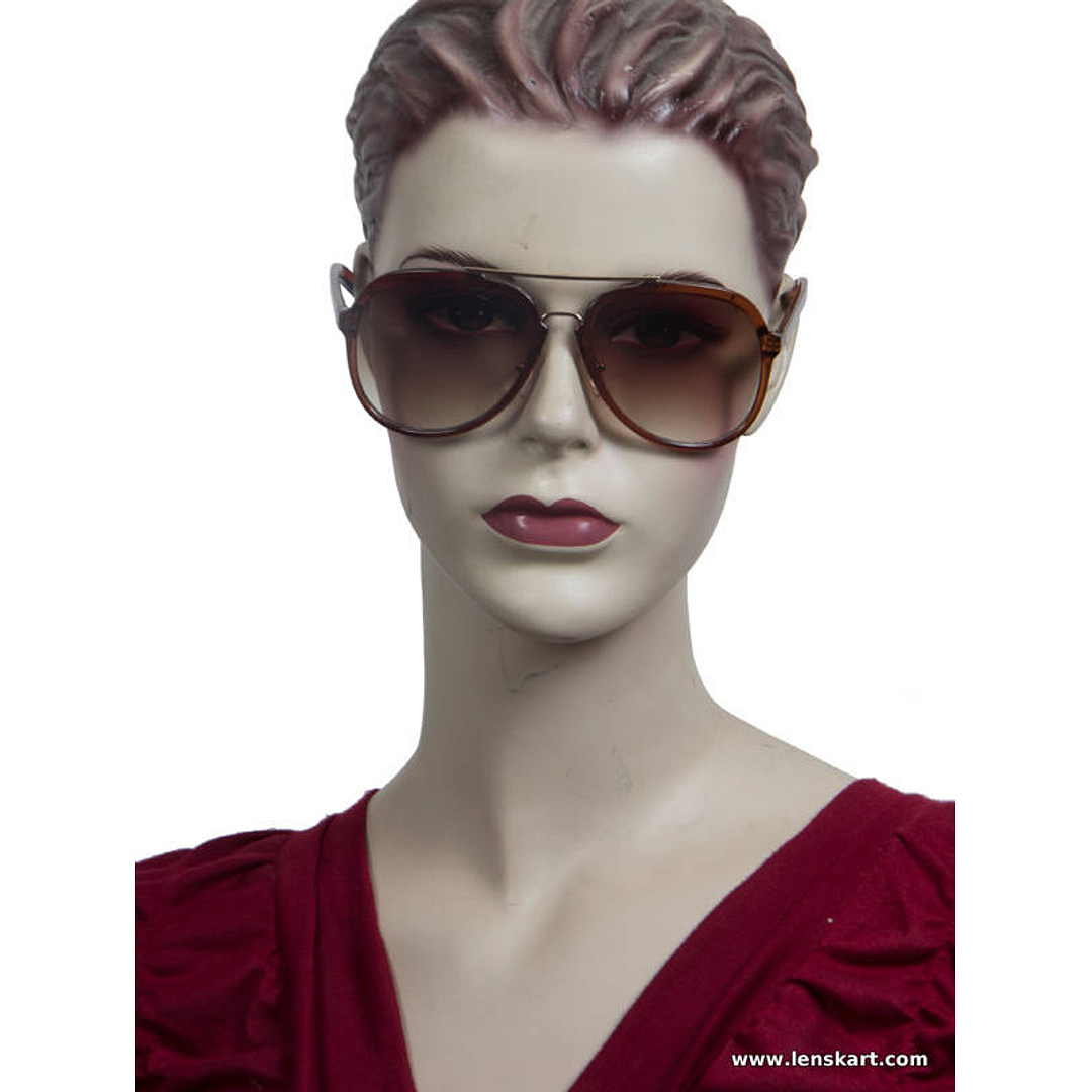 Vincent Chase Online Gold Full Rim Aviator left side