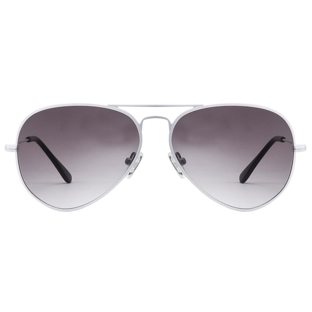 Lee Cooper White Full Rim Aviator left side