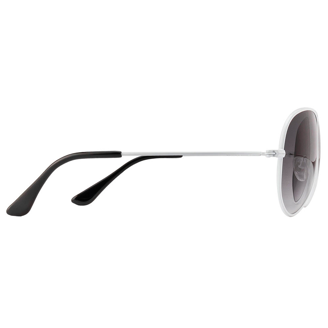 Lee Cooper White Full Rim Aviator left side