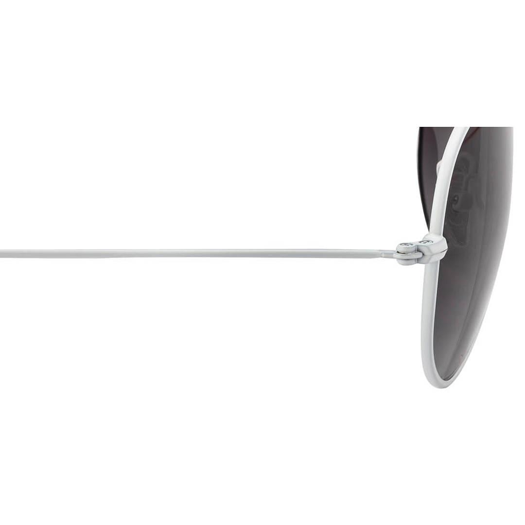 Lee Cooper White Full Rim Aviator right side