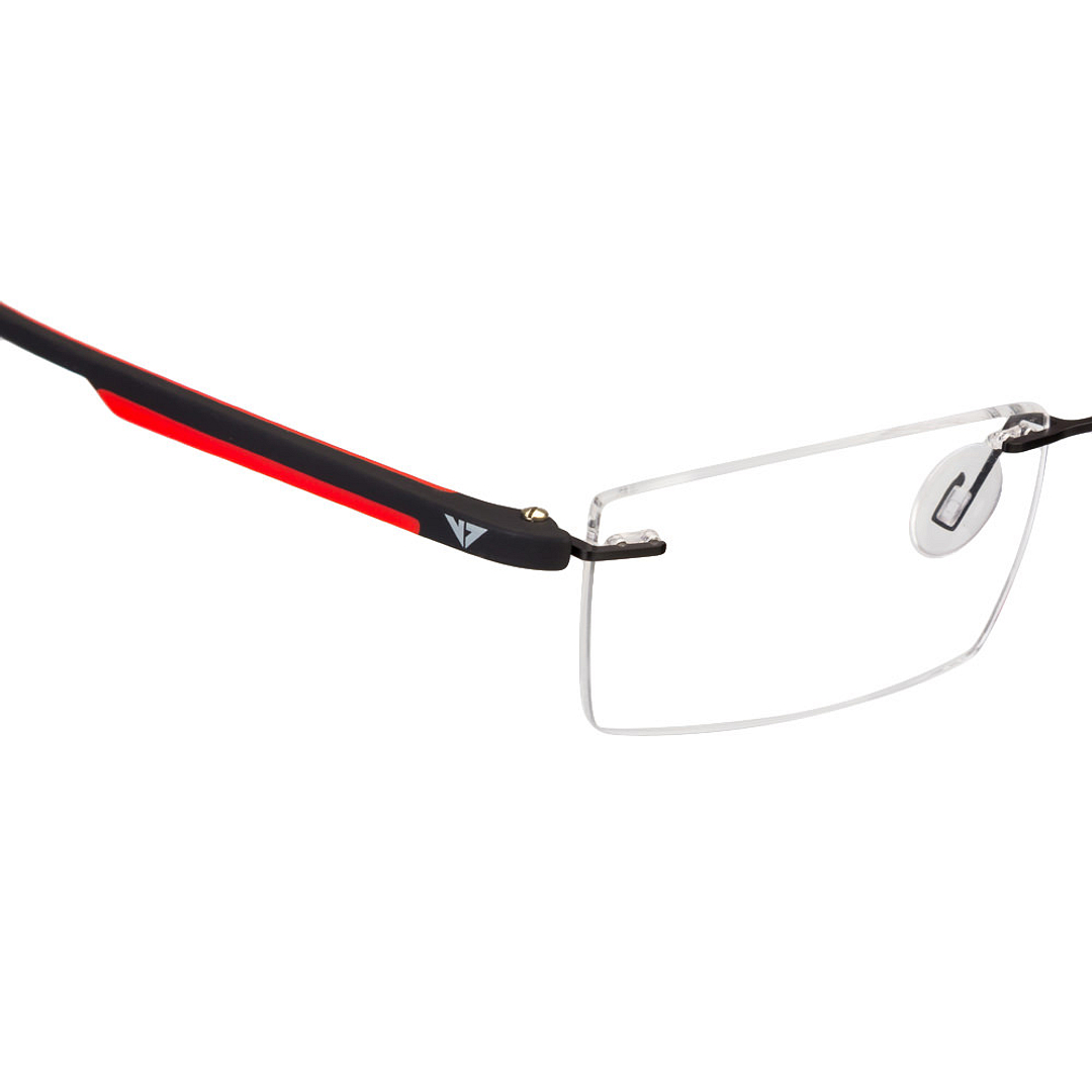 Lenskart Air Online Black Rimless Rectangle left side