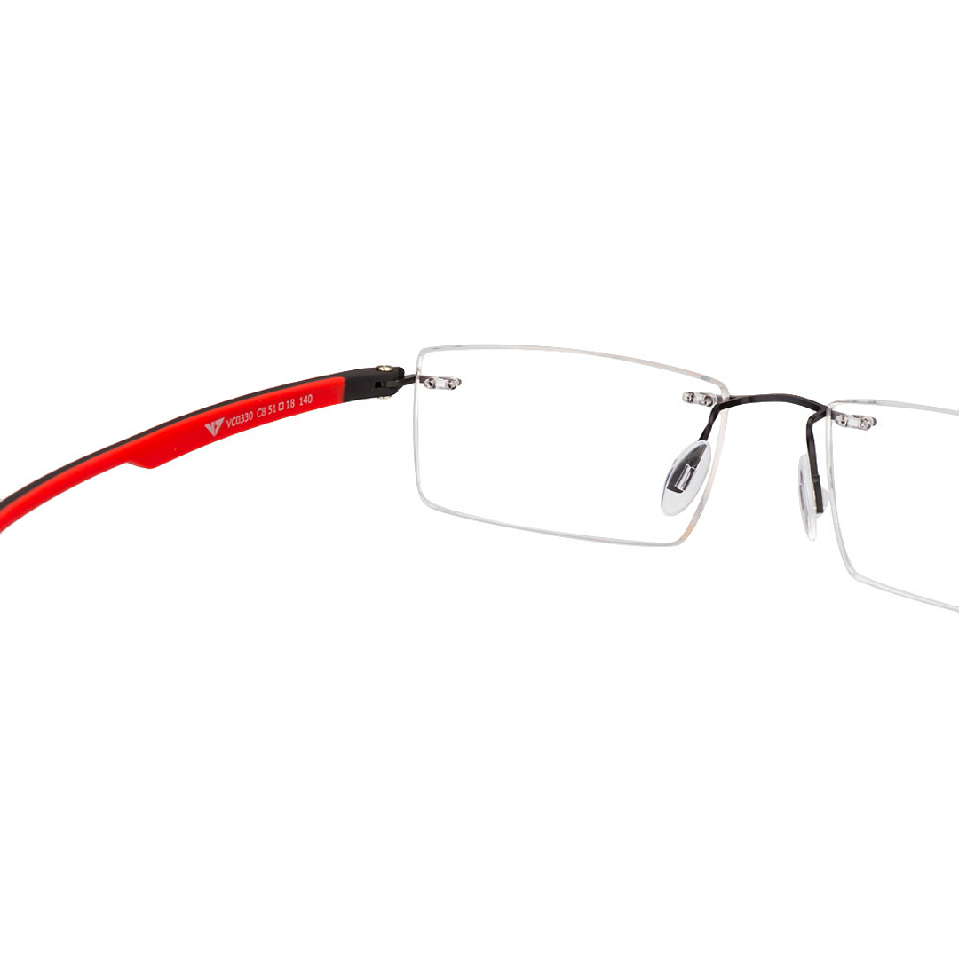 Lenskart Air Online Black Rimless Rectangle right side