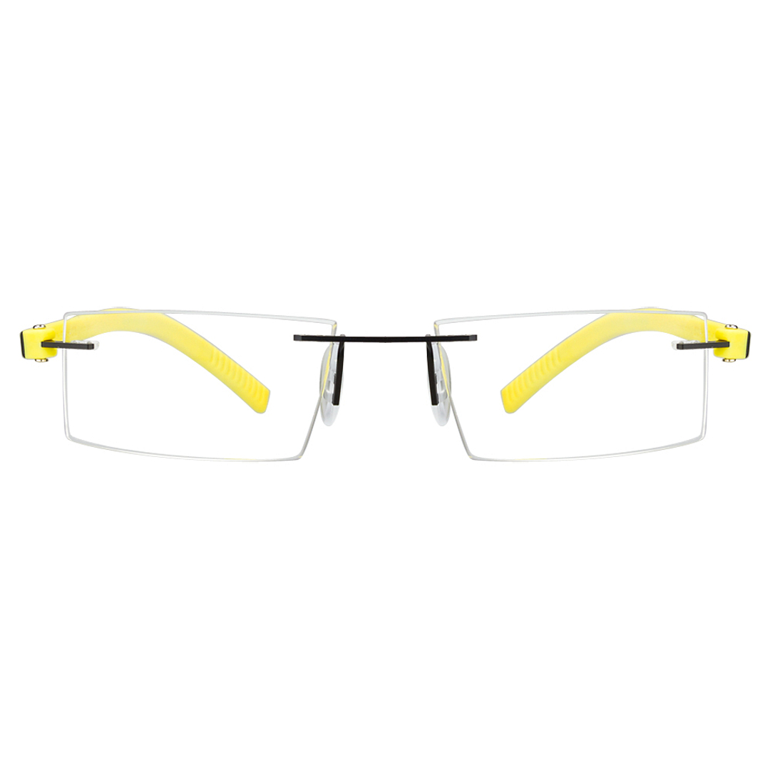 Lenskart Lenskart TOI Special: Black Yellow Rimless Rectangle Lenskart TOI Special OTHERS VC 0342- left side
