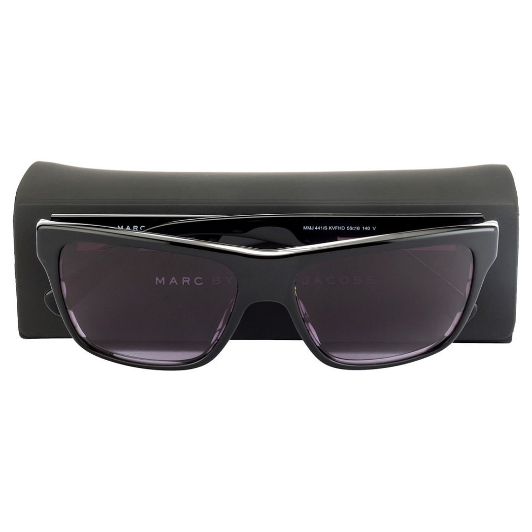Buy Marc by Marc Jacobs MMJ 441 S Large Size:56 Black Grey