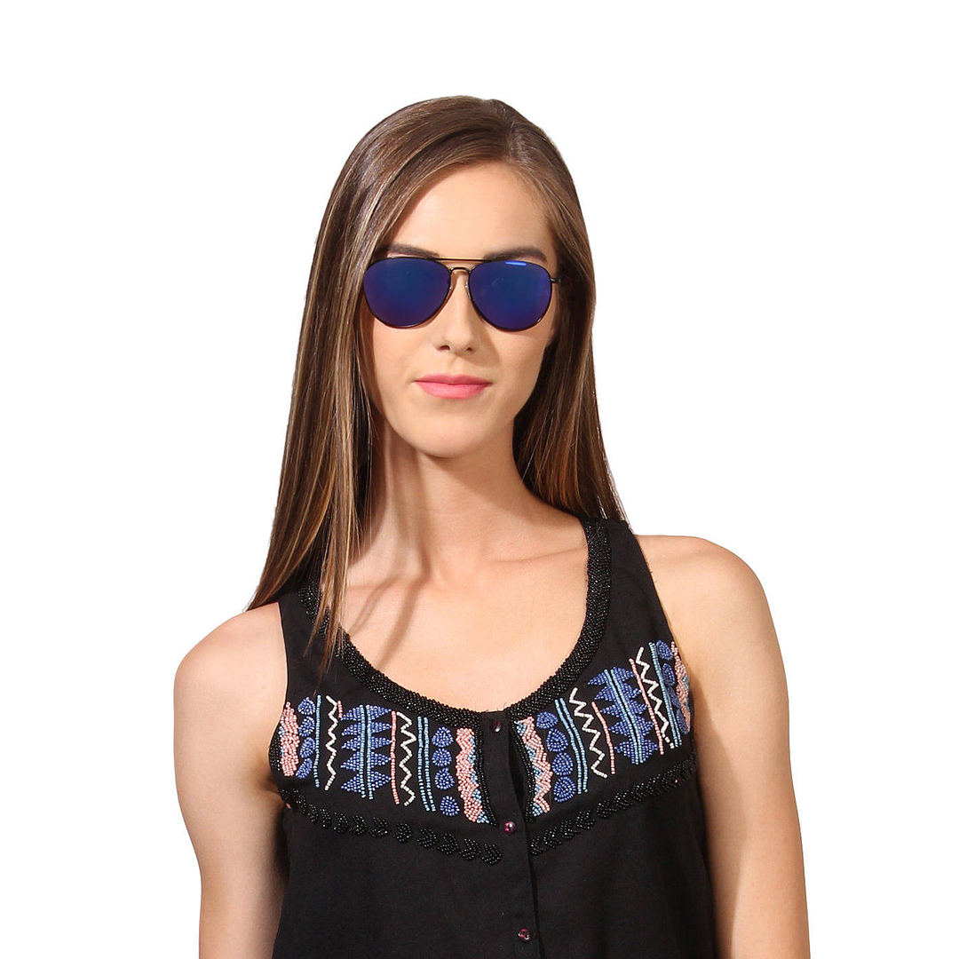 Vincent Chase Online Black Full Rim Aviator right side