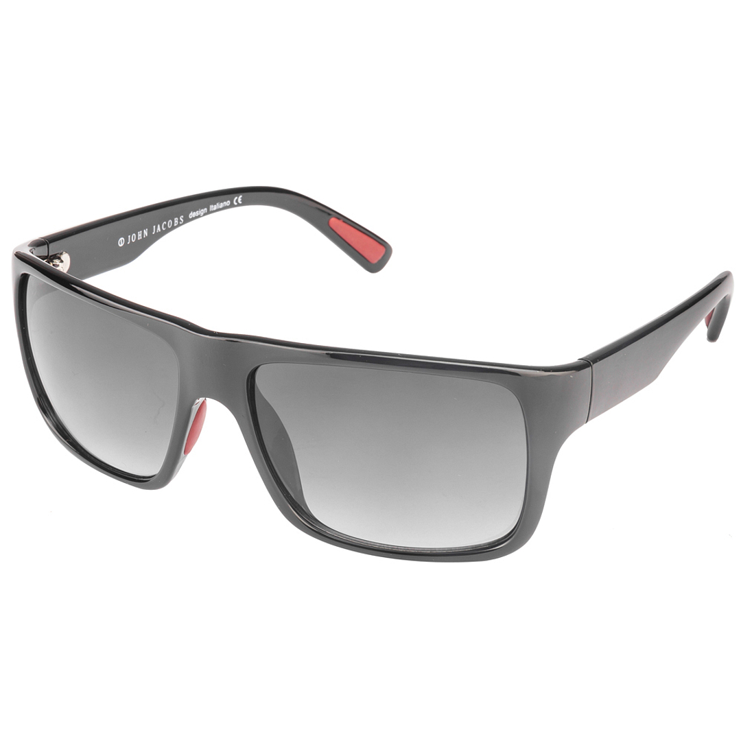 John Jacobs Computer Glasses Black Full Rim Rectangle left side