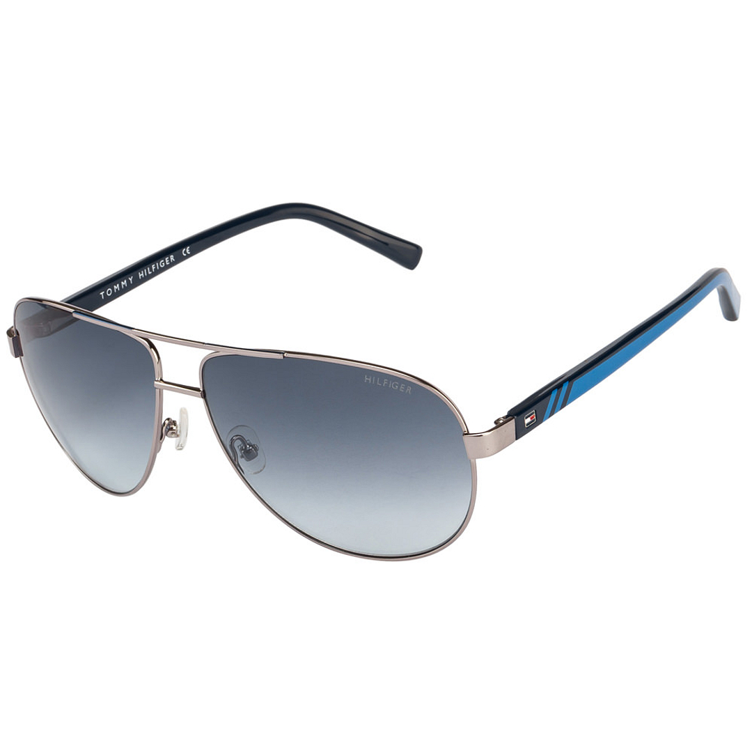 Tommy Hilfiger Mid Gunmetal Full Rim Aviator right side