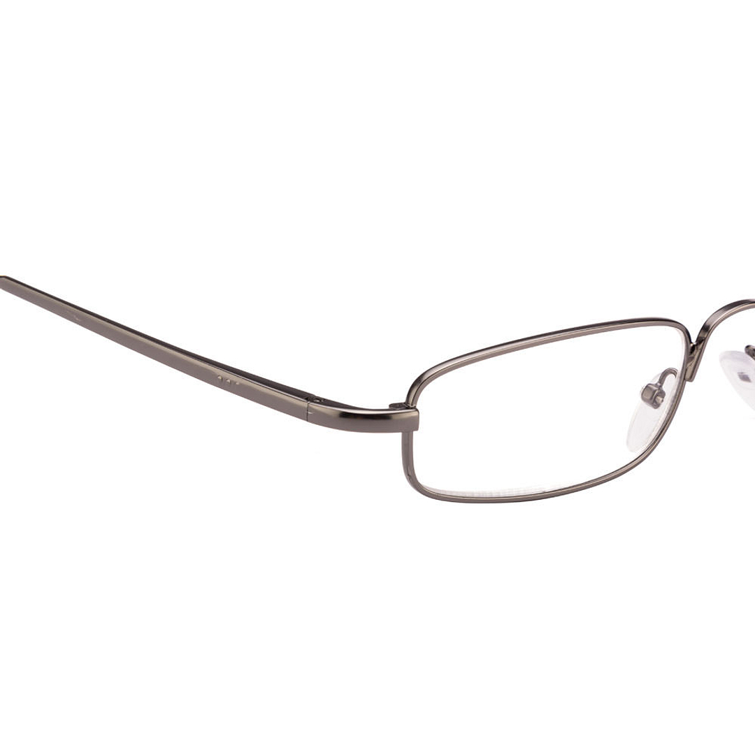 Lenskart READERS Gunmetal Dark Gunmetal Full Rim Rectangle Lenskart READERS VC 6967 Only for 3 5 Prefitted Powers left side