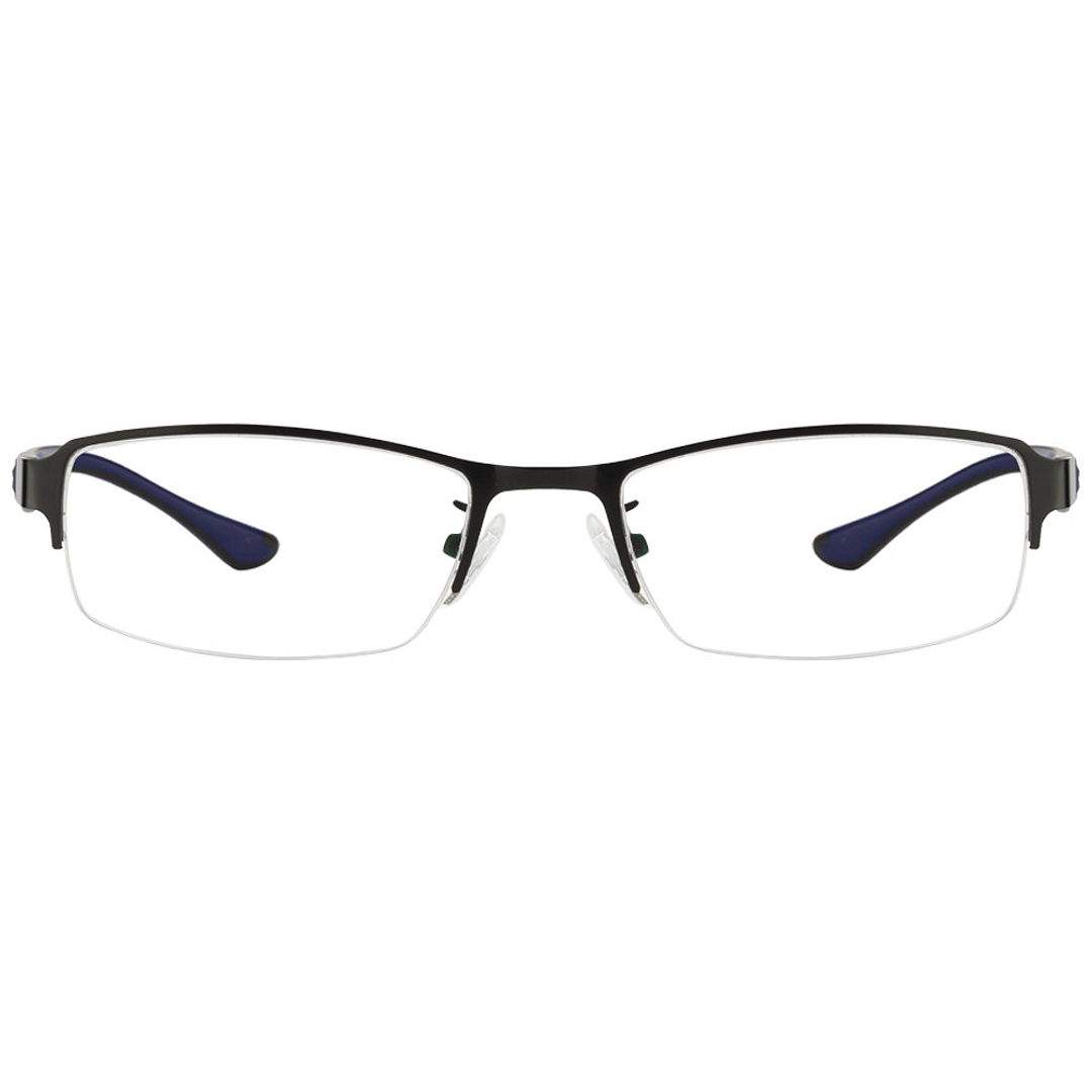 Lenskart Air Online Black Blue Half Rim Rectangle left side
