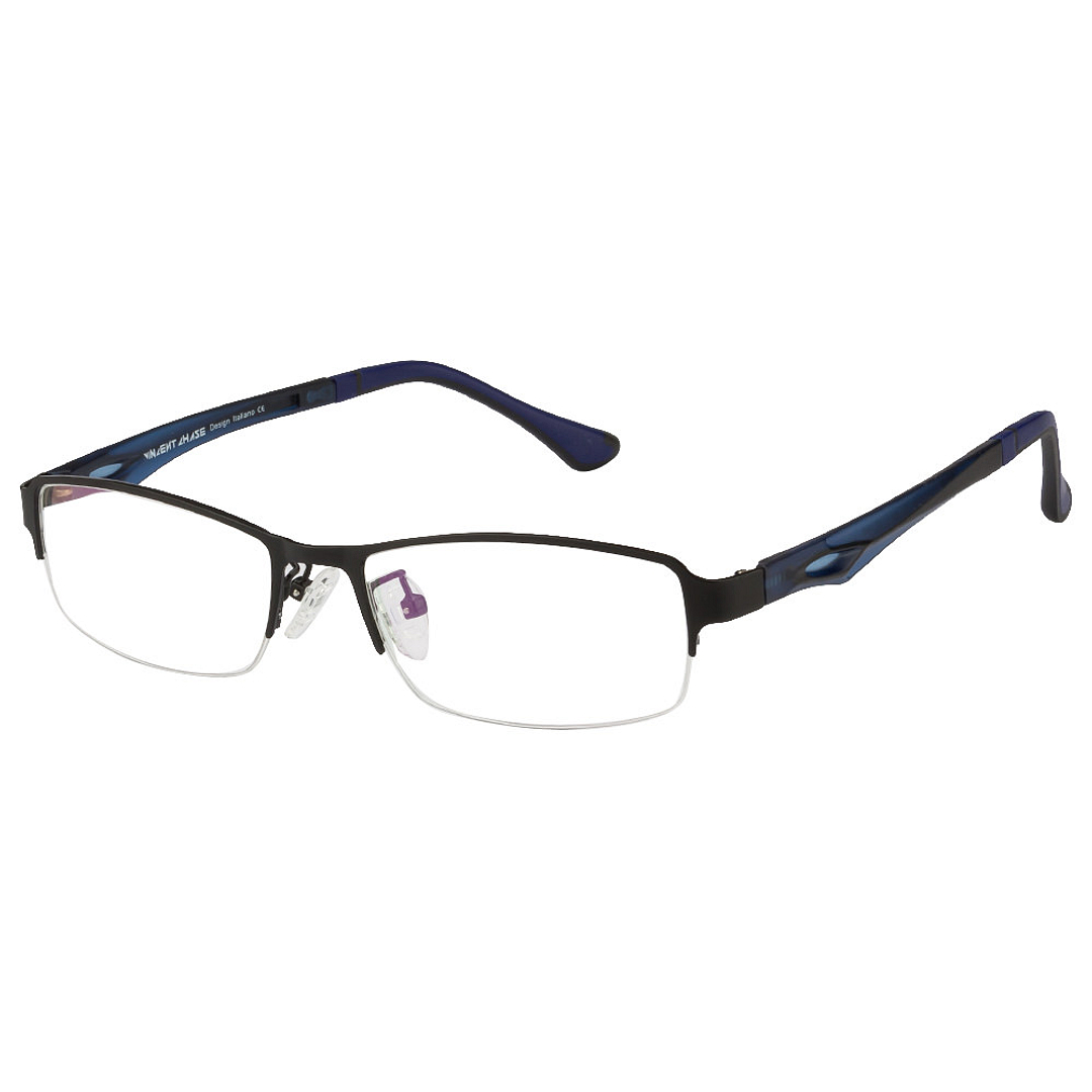 Lenskart Air Online Black Blue Half Rim Rectangle right side
