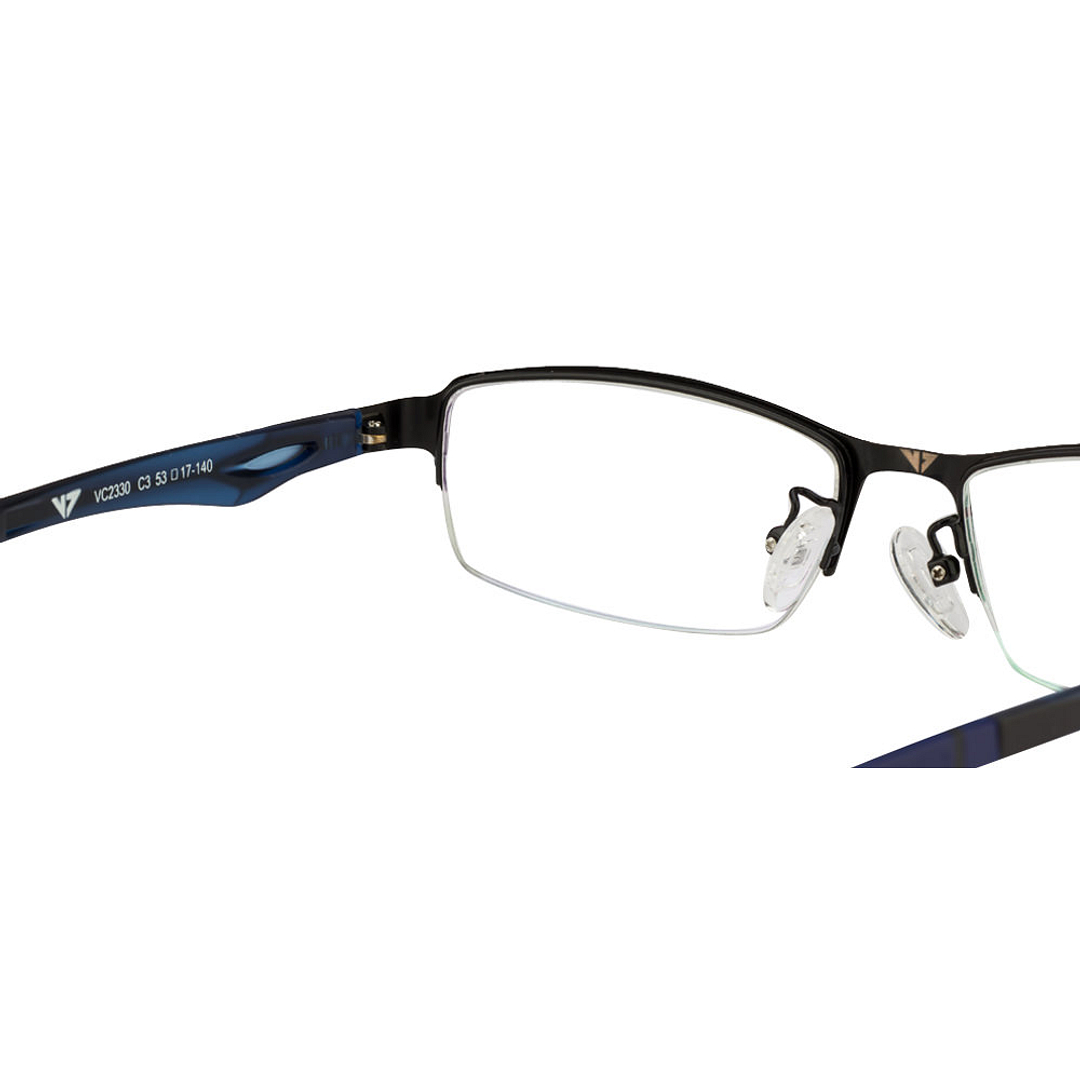 Lenskart Air Online Black Blue Half Rim Rectangle right side